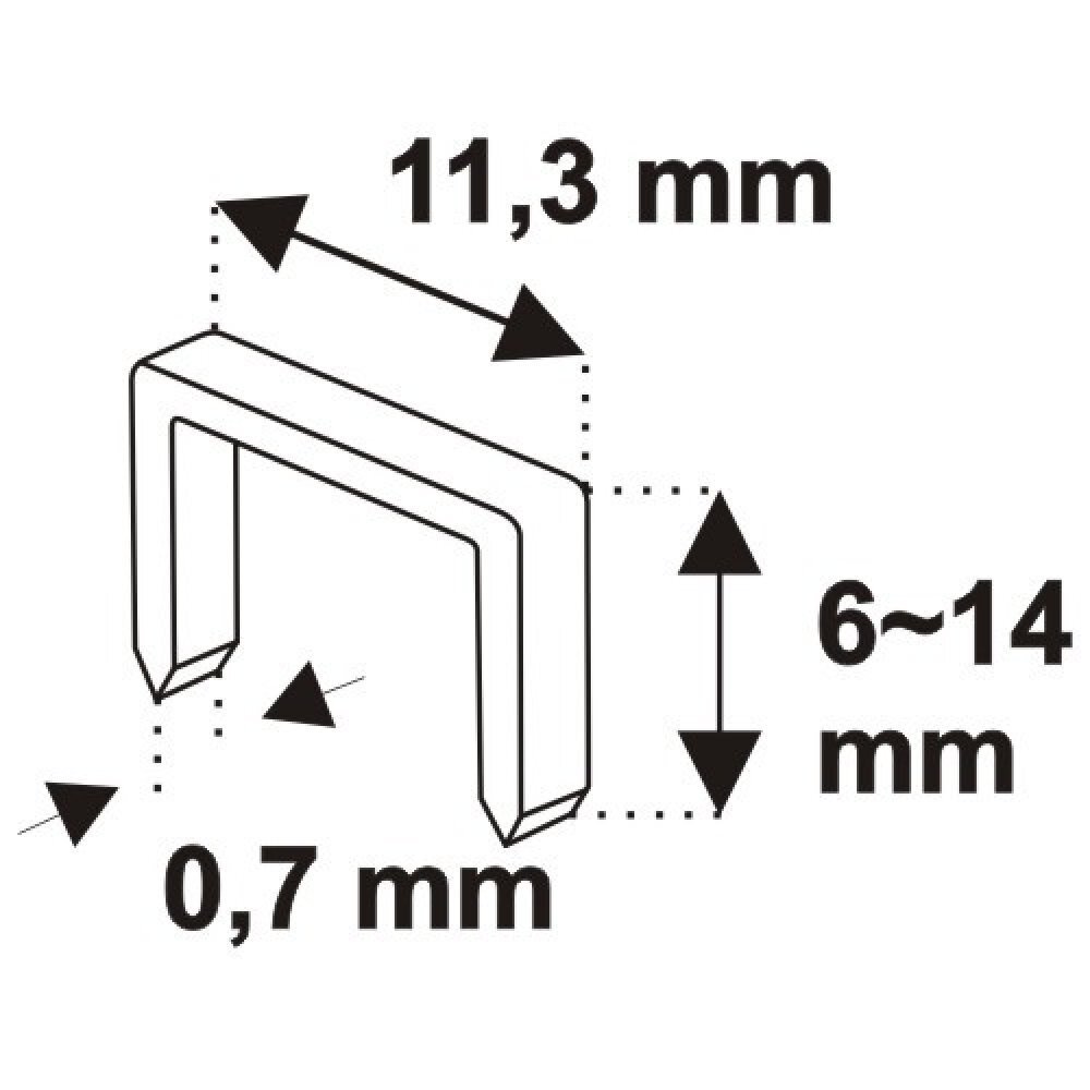 Püstol-klammerdaja Nr. 53 6-14 mm, metallist DEDRA hind ja info | Käsitööriistad | hansapost.ee