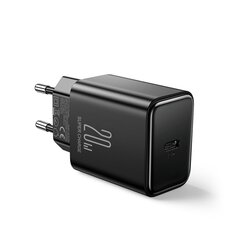 Сетевая зарядка Joyroom JR-TCF06 USB-C PD20W + USB-C to USB-C 1.0m cable, черная цена и информация | Зарядные устройства для телефонов | hansapost.ee