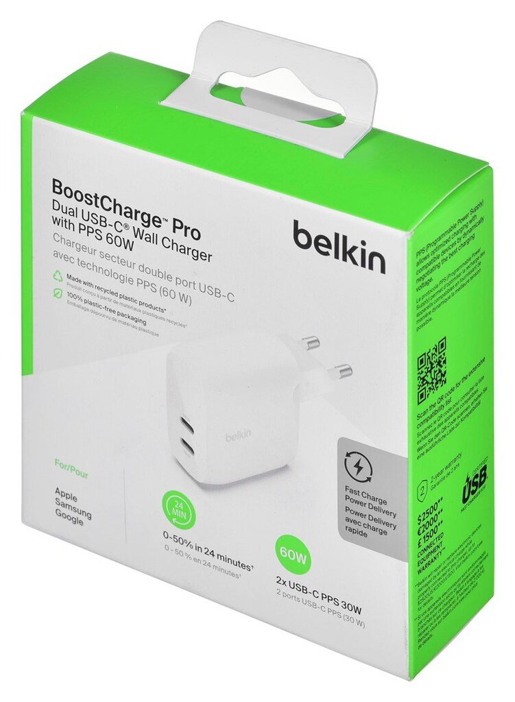 Belkin WCB010vfWH цена и информация | Laadijad mobiiltelefonidele | hansapost.ee