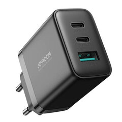 Быстрое зарядное устройство 2x USB-C / 1x USB-A 32W, черное цена и информация | Зарядные устройства для телефонов | hansapost.ee