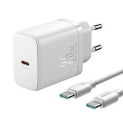 Сетевая зарядка Joyroom JR-TCF11 USB-C 25W белая цена и информация | Зарядные устройства для телефонов | hansapost.ee