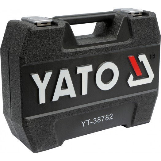 YATO YT-38782 Tööriistade komplekt 1/2", 1/4", 72tk цена и информация | Käsitööriistad | hansapost.ee