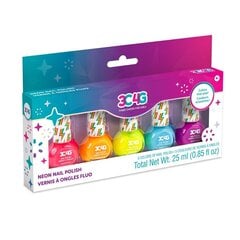 Küünelakkide komplekt lastele 3C4G Make It Real, erksad värvid, 5 x 5 ml hind ja info | 3C4G Parfüümid, lõhnad ja kosmeetika | hansapost.ee