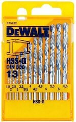 Metallipuuride komplekt Dewalt 13 tk, DT5922-QZ hind ja info | Käsitööriistad | hansapost.ee