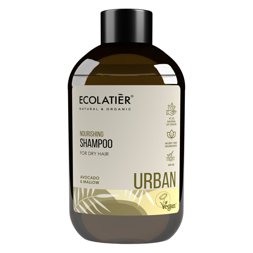 Toitev šampoon kuivadele juustele Ecolatier Urban, 600 ml hind ja info | Šampoonid | hansapost.ee
