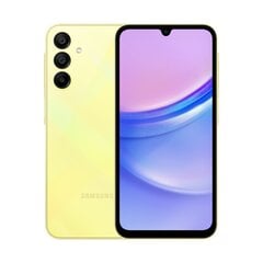 Samsung Galaxy A15 4/128 ГБ Желтый цвет цена и информация | Мобильные телефоны | hansapost.ee