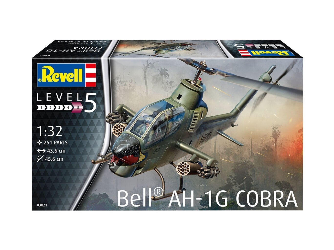 Revell - AH1G Cobra, 1/32, 03821 цена и информация | Klotsid ja konstruktorid | hansapost.ee