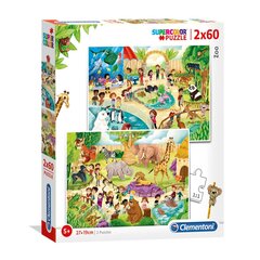 2x60el головоломка. |. Зоопарк цена и информация | Пазлы | hansapost.ee