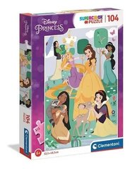 Puzzle 104 elementi super värvi Disney printsessid hind ja info | Pusled lastele ja täiskasvanutele | hansapost.ee
