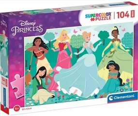 Puzzle 104 elementi MAXI Disney printsessid hind ja info | Pusled lastele ja täiskasvanutele | hansapost.ee