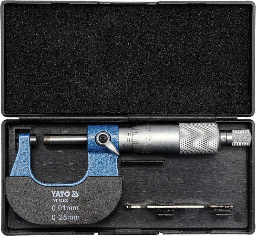 Mikromeeter Yato 0-25mm (YT-72300) hind ja info | Käsitööriistad | hansapost.ee