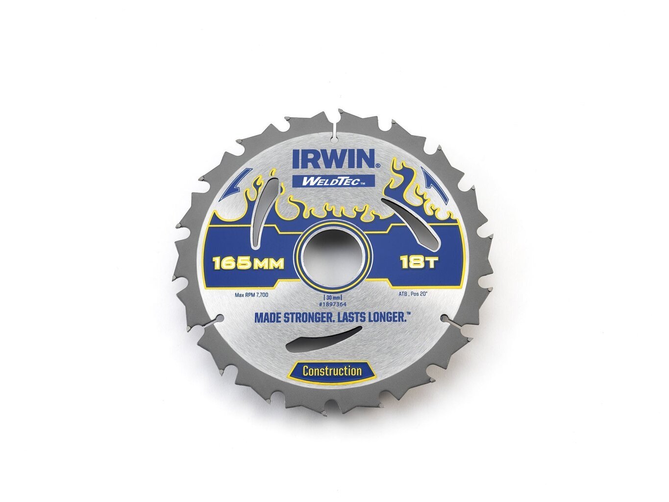 Lõikeketas Irwin Weldtec 165x30 (20) x18T 2,4 mm ATB цена и информация | Käsitööriistad | hansapost.ee