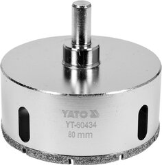Алмазная головка для сверления Yato Ø 80 мм (YT-60434) цена и информация | Механические инструменты | hansapost.ee