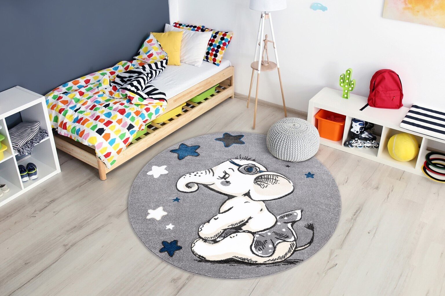 FLHF laste vaip Tinies Elephant 140x140 cm цена и информация | Vaibad | hansapost.ee