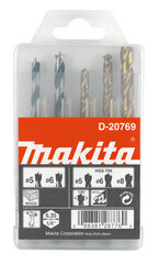 Puuride komplekt Makita D-20769, 5 tk цена и информация | Механические инструменты | hansapost.ee