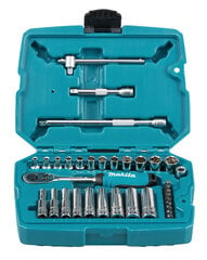 Padrunite ja otsikute komplekt 1/4" Makita B-65567, 34 tk hind ja info | Käsitööriistad | hansapost.ee