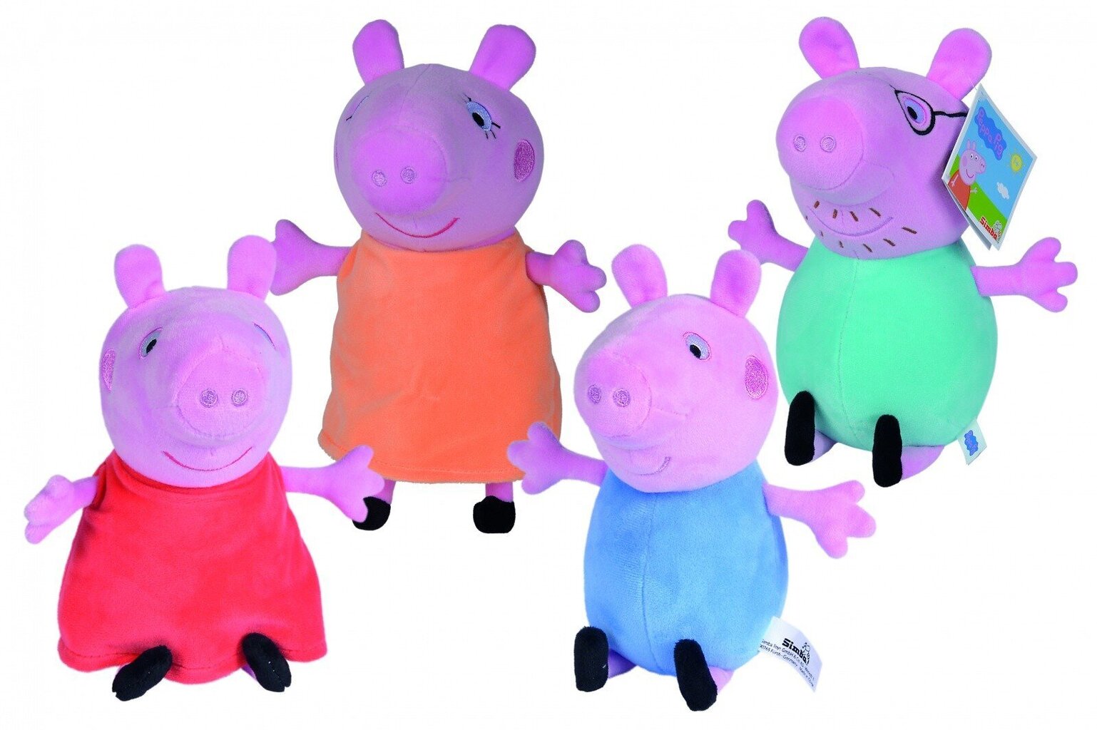 Pehme mänguasi Simba Peppa Pig, 1 tk. hind ja info | Mänguasjad tüdrukutele | hansapost.ee