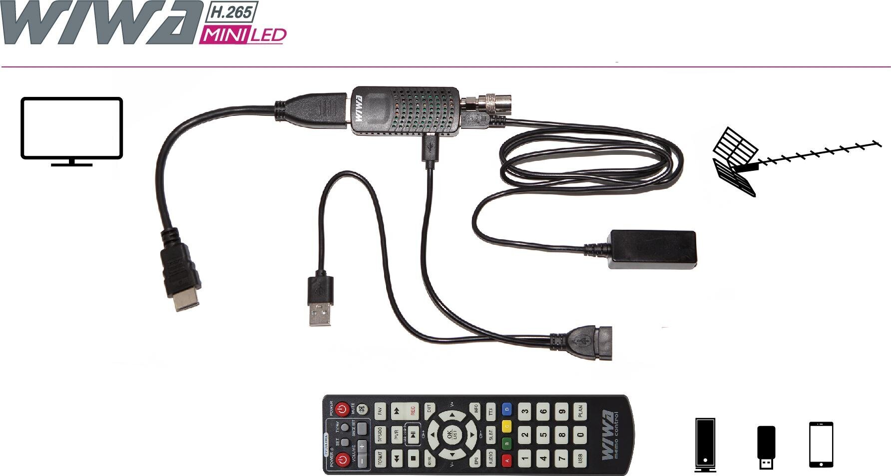 Wiwa WIWA H.265 MINI LED цена и информация | Televiisori antennid | hansapost.ee