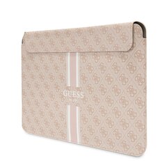 Guess PU 4G Printed Stripes Computer Sleeve 16" Pink цена и информация | Рюкзаки, сумки, чехлы для компьютеров | hansapost.ee