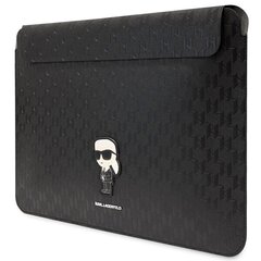 Karl Lagerfeld Sleeve KLCS16SAKHPKK 16" czarny|black Saffiano Monogram Ikonik цена и информация | Рюкзаки, сумки, чехлы для компьютеров | hansapost.ee