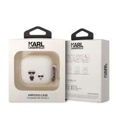 Karl Lagerfeld and Choupette Silicone Case для Airpods 3 White цена и информация | Наушники | hansapost.ee