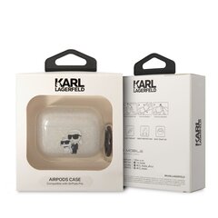 Беспроводные наушники Karl Lagerfeld 3D Logo NFT Karl and Choupette TPU Glitter Case for Airpods Pro White цена и информация | Наушники | hansapost.ee