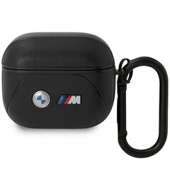 BMW BMA322PVTK AirPods 3 gen cover czarny|black Leather Curved Line цена и информация | BMW Внешние аксессуары для компьютеров | hansapost.ee