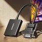 Ugreen cable adapter cable VGA (male) - HDMI (female) 0.15m black (CM513) цена и информация | USB adapterid ja jagajad | hansapost.ee