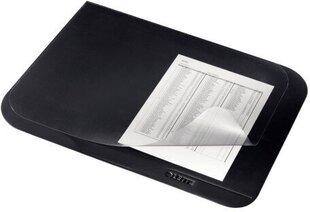 Lauamatt LEITZ PLUS läbipaistva klapiga, 400 x 530 mm, must hind ja info | Kirjatarvikud | hansapost.ee