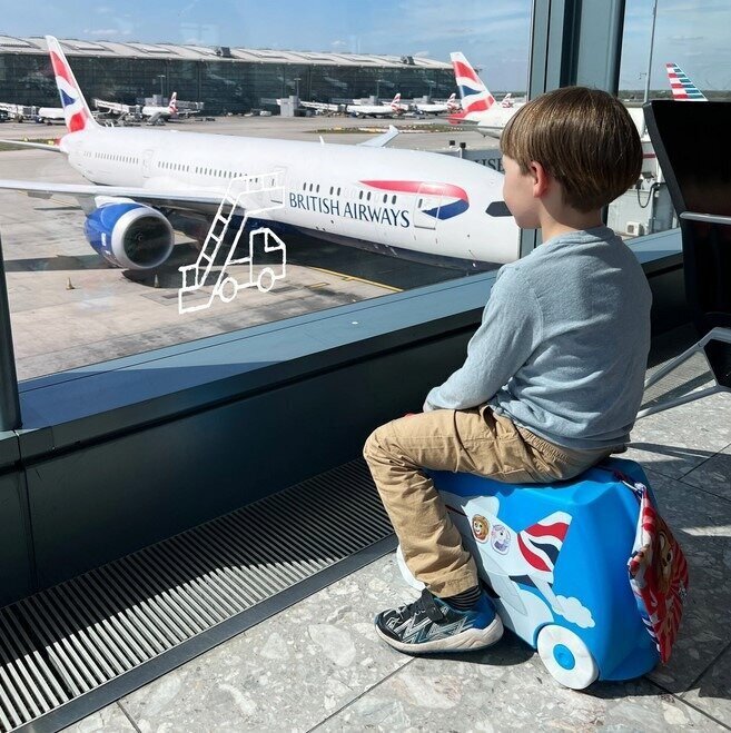 Laste kohver Trunki Airplane Amelia цена и информация | Kohvrid, reisikotid | hansapost.ee
