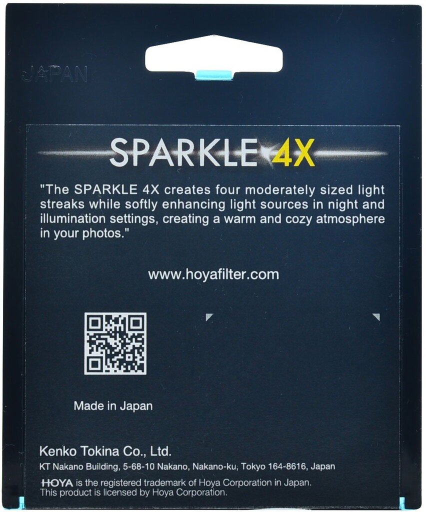 Hoya filter Sparkle 4x 58mm hind ja info | Fotoaparaatide filtrid | hansapost.ee