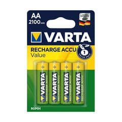 Laetavad patareid Varta Basic Line AA akud 2100 mAh, 4 tk hind ja info | Patareid | hansapost.ee