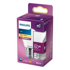 Светодиодная лампочка Philips 8718699762858 E27 6,5 W 806 lm (4,5 x 7,8 cm) (2700 K) цена и информация | Лампочки | hansapost.ee