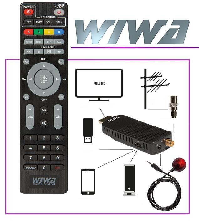 Wiwa H.265 MINI DVB-T/T2 hind ja info | Televiisori antennid | hansapost.ee