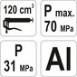 Käsiprits õlile 120m3 Yato (YT-0701) hind ja info | Käsitööriistad | hansapost.ee