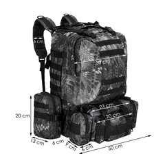 Рюкзак CS0064, 50 л, серый  цена и информация | Рюкзаки и сумки | hansapost.ee