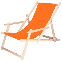 Kokkupandav tool, oranž/pruun цена и информация | Садовые стулья, кресла, пуфы | hansapost.ee