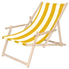 Kokkupandav tool, kollane/pruun hind ja info | Aiatoolid, rõdutoolid | hansapost.ee