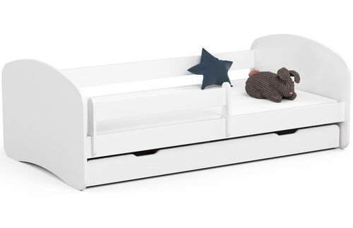 Товар с повреждением. Детская кровать NORE Smile, 180x90 см, белый цвет цена и информация | Товары с повреждениями | hansapost.ee