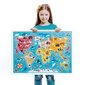 Pusle Puzzlove - World Map Animals, 60 tk. цена и информация | Pusled lastele ja täiskasvanutele | hansapost.ee