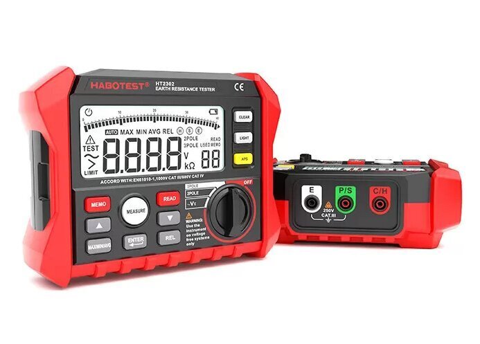 Digitaalne maandustakistuse tester Habotest HT2302 цена и информация | Käsitööriistad | hansapost.ee