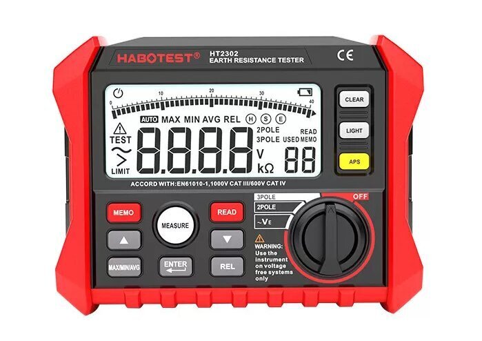 Digitaalne maandustakistuse tester Habotest HT2302 hind ja info | Käsitööriistad | hansapost.ee