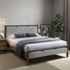 Кровать ВОКСИ с матрасом HARMONY DUO 160x200 см, серый цена и информация | Voodi Мебель и домашний интерьер | hansapost.ee