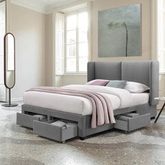 Кровать SUGI с матрасом HARMONY DUO 160x200 см, серый цена и информация | Кровати | hansapost.ee