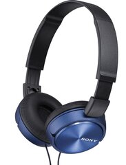 Juhtmega kõrvapealsed kõrvaklapid Sony MDRZX310L.AE, sinine цена и информация | Наушники | hansapost.ee