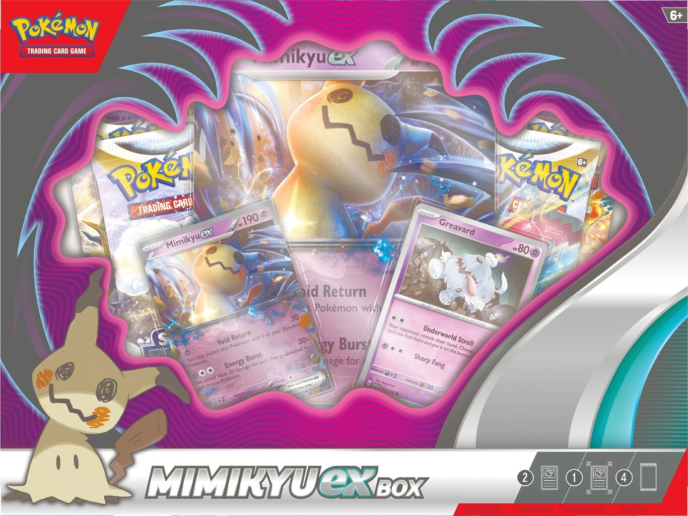 Kaardimängukomplekt Pokemon TCG Mimikyu ex Box, ENG цена и информация | Lauamängud ja mõistatused perele | hansapost.ee