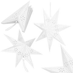 Декоративная бумажная звезда, 50 см цена и информация | Springos Рождественские товары | hansapost.ee
