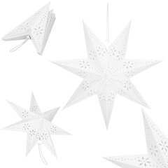 Декоративная бумажная звезда, 50 см цена и информация | Ёлочные игрушки | hansapost.ee