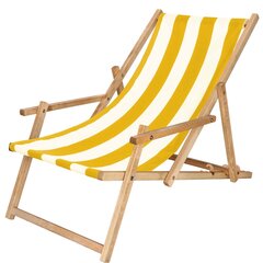 Kokkupandav tool Oxford, kollane/pruun цена и информация | Садовые стулья, кресла, пуфы | hansapost.ee