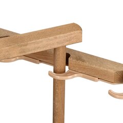 Kokkupandav tool Oxford, kollane/pruun цена и информация | Садовые стулья, кресла, пуфы | hansapost.ee